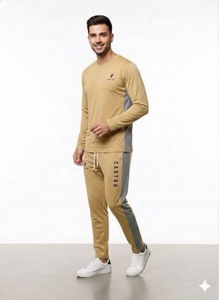 Men's Premium Tracksuits Sets - LIGHT BROWN Ass